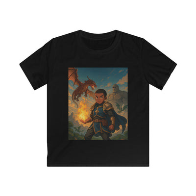 Fantasy Adventure Kids Tee, Dragon T-Shirt, Kids Graphic Tee, Birthday Gift for Boys, Fun Playwear for Children