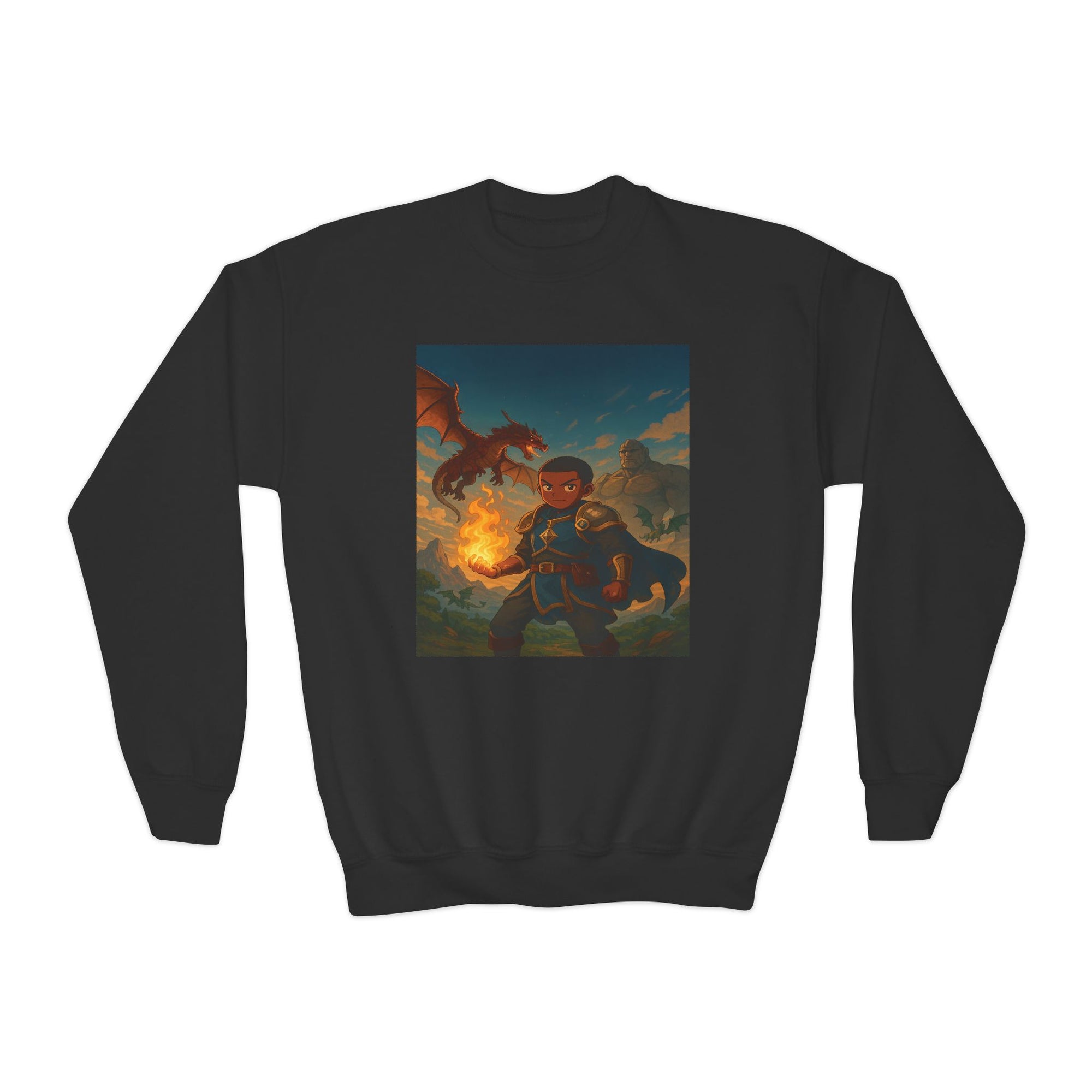 Damir and the Realm of Legends Youth Sweatshirt – Dragon Fantasy Adventure  for Kids