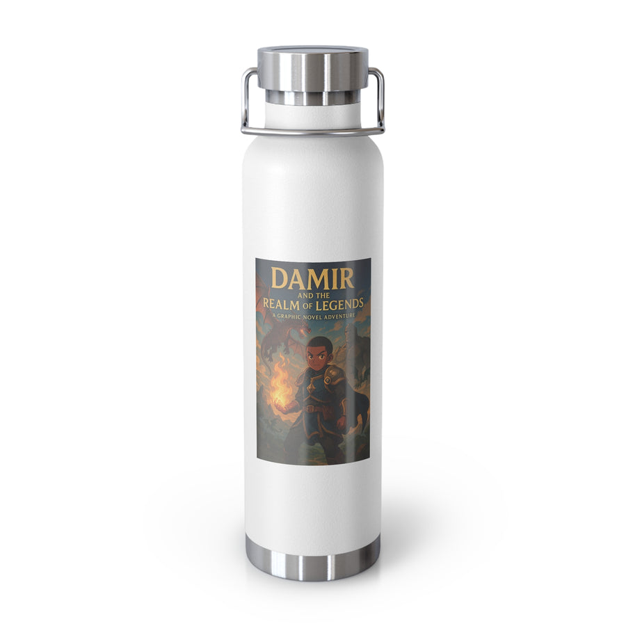 Custom Insulated Water Bottle, 22oz Damir and the Realm of Legends, Personalized Sports Bottle, Gift for Outdoor Enthusiasts, Eco-Friendly Hydration