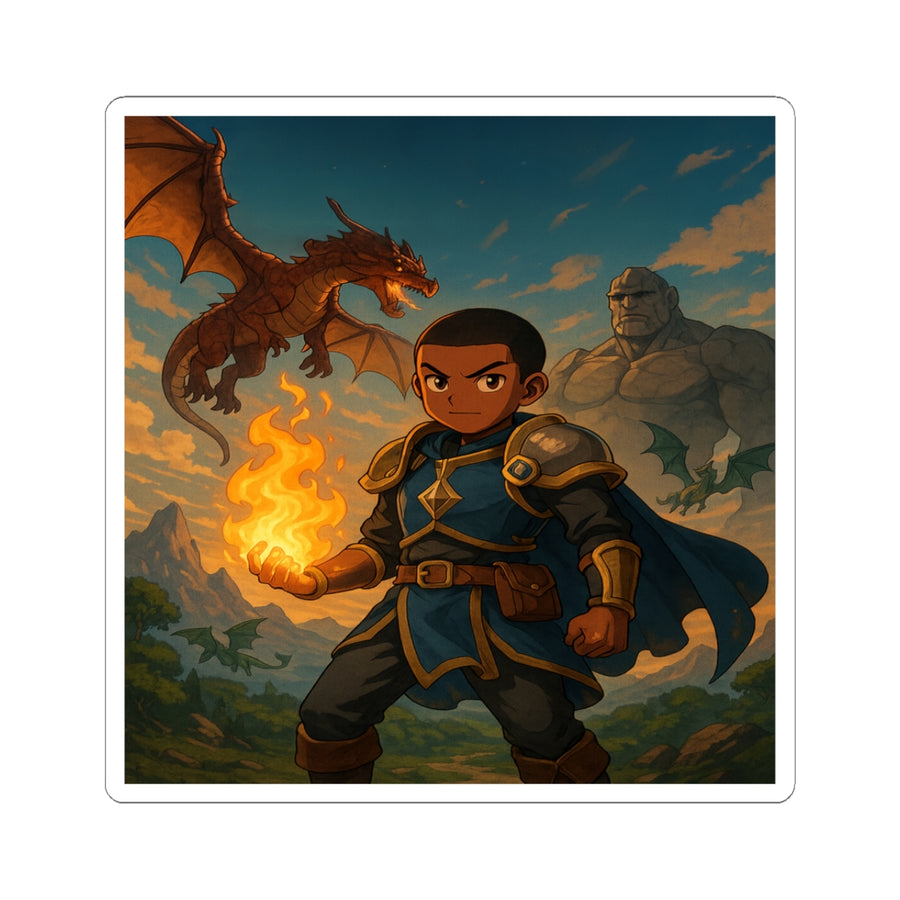 Fantasy Adventure Kiss-Cut Stickers - Perfect for Gamers, Laptops, Journals, Dungeons & Dragons & More!