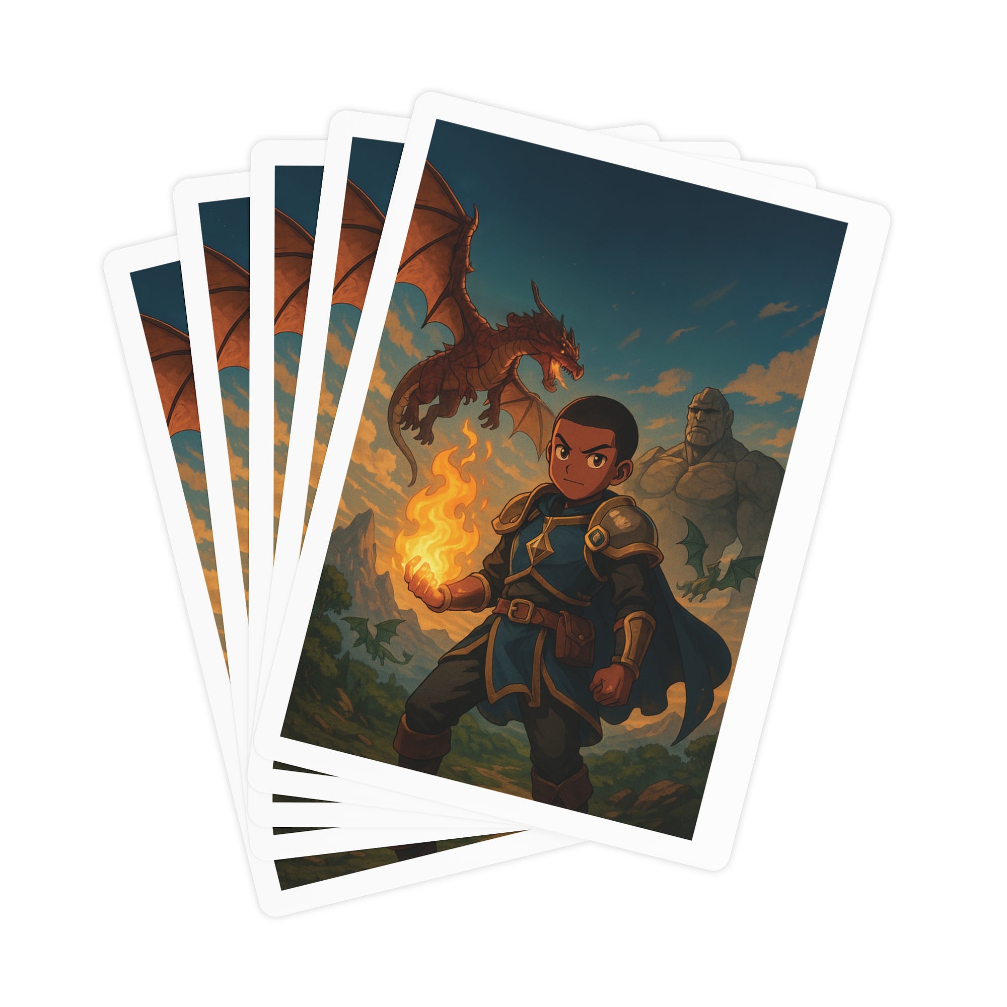 Colorful Fantasy Poker Cards Set, Unique Playing Cards, Game Night Essentials, Dragon and Fantasy Art, Gift for Gamers