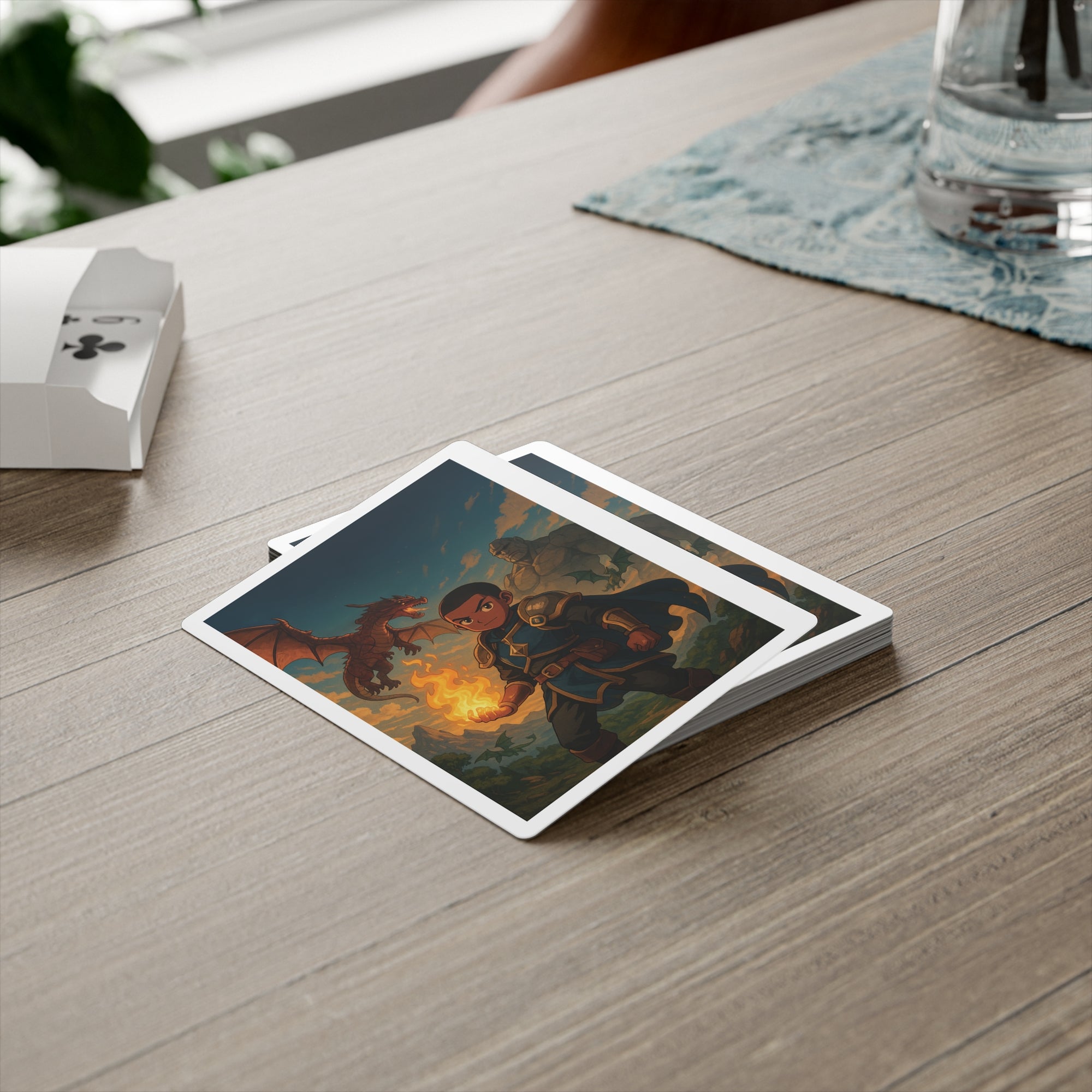 Colorful Fantasy Poker Cards Set, Unique Playing Cards, Game Night Essentials, Dragon and Fantasy Art, Gift for Gamers