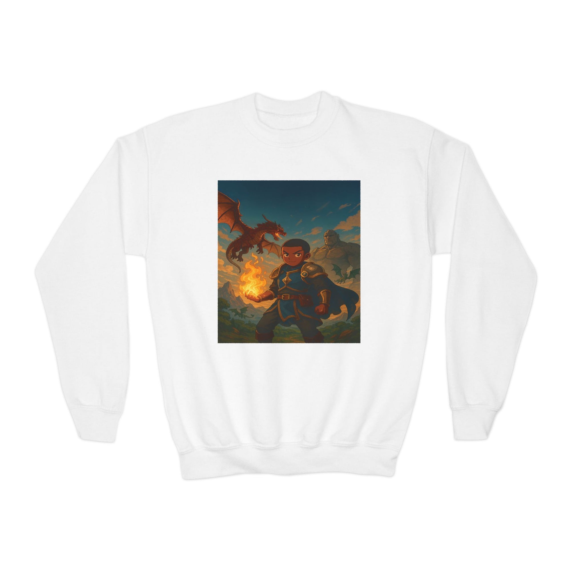 Damir and the Realm of Legends Youth Sweatshirt – Dragon Fantasy Adventure  for Kids