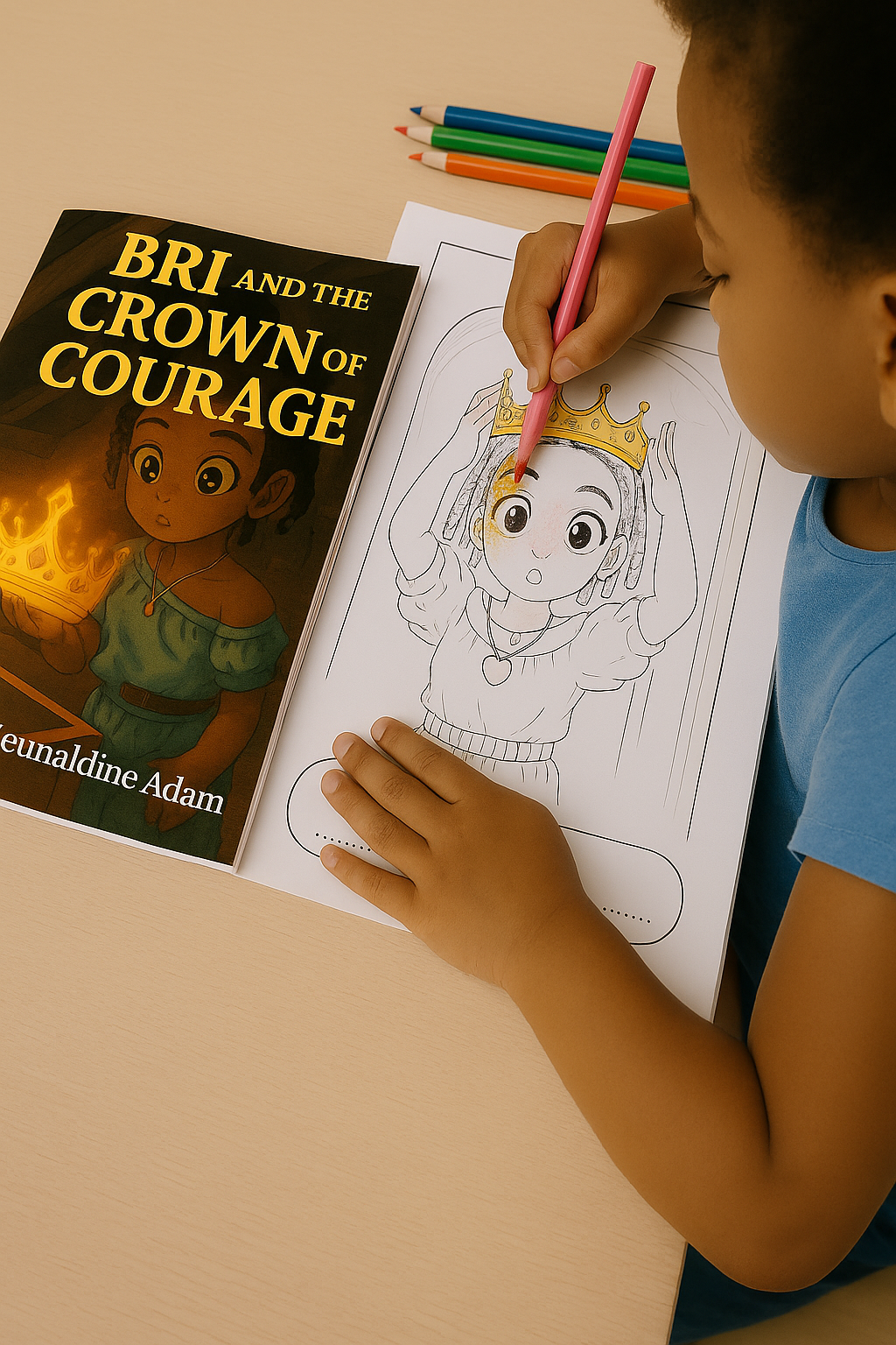 Bri and the Crown of Courage – Printable Coloring Book