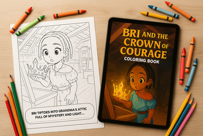 Bri and the Crown of Courage – Printable Coloring Book