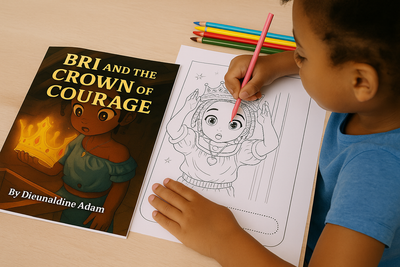 Bri and the Crown of Courage – Printable Coloring Book