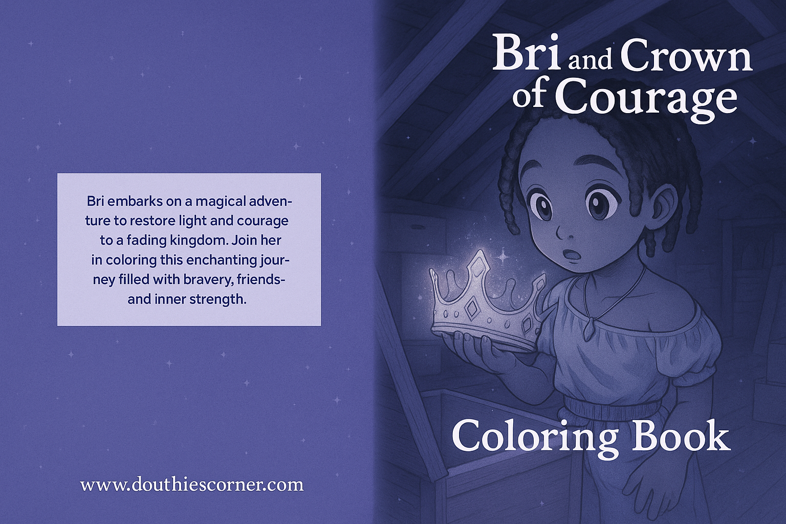 Bri and the Crown of Courage – Printable Coloring Book